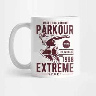 Vector Illustration of Parkour Mug